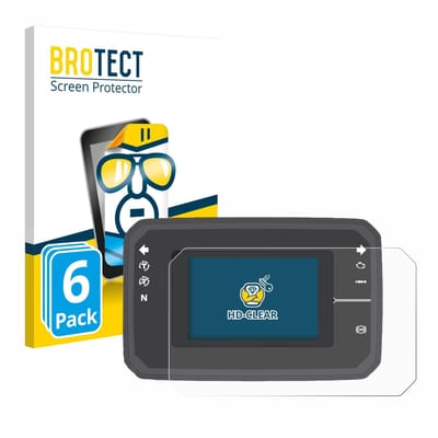 BROTECT - Screenprotector voor Honda CB650R TFT Display - Folie Beschermfolie transparant 6 Stuks
