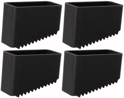 Laddervoethoezen - Ladderdoppen Set - Veilig Werken - Robuuste Rubberen Constructie - 4 Stuks - Zwart
