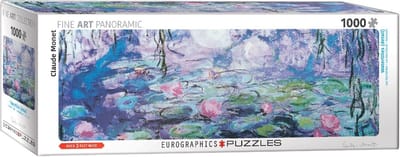 Eurographics - Waterleliew (W1852) [Nymphéas] - Claude Monet - 1000 stukjes 96×32cm (b×h) - Fine Art Panorama Legpuzzel