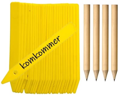 Pro Garden Nature Steeketiketten - 100x stuks - moestuin / groente tuin / kruiden tuin - lengte 10 cm