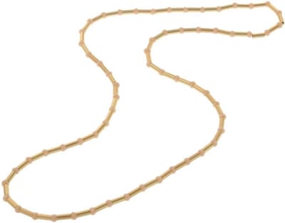 Behave - Lange ketting met facet geslepen glaskralen en staafjes - 85 cm