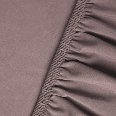 Kayori Shizu Hoeslaken Jersey Stretch - 70-80x200-220cm - Matrasdikte 35cm - Rondom Elastiek - Biologisch Katoen - Strijkvrij - Mauve