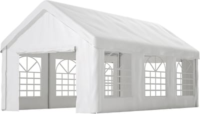 YYchan Partytent - Paviljoen - 3x6 m - Opvouwbaar - Easy Up - Met Zijwanden - Waterdicht - Draagtas met Wieltjes -Wit