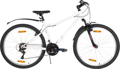 Mountainbike – Voor dames / mountainbiken – 18-speed, V-brake – Stevig, 66 cm, wit