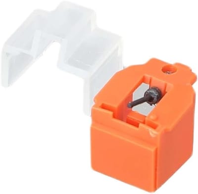 Platenspeler Naald - Vervangnaald Element - Vinyl Luisteren - Koolstofvezel Naaldhouder - 0.6 Mil Conus - Oranje