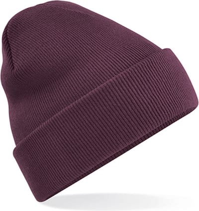 Beechfield 'Original Cuffed Beanie' Plum/Paars