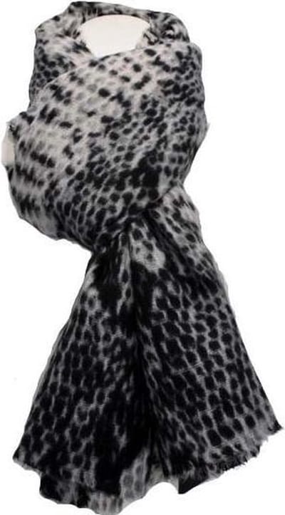 Winter Sjaal Dames Sjaal Grijs-Zwart Met Slangen Print