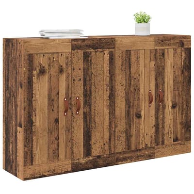 vidaXL - Wandkast - 2 - st - Oudhout - 69,5 - x - 34 - x - 90 - cm - Bewerkt - hout