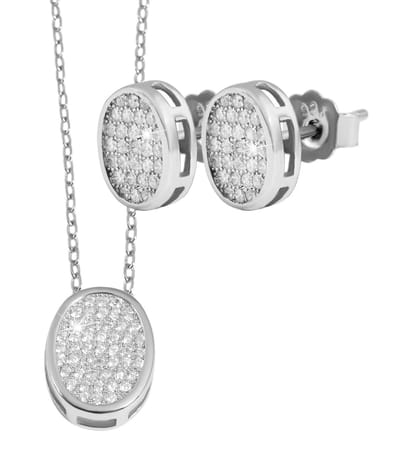AKZENT Akzent Dames ketting met hanger aus 925 Sterlingzilver, gerhodineerd, langlebig