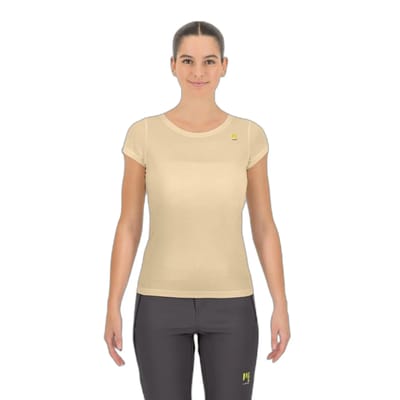 Karpos Loma Evo T-shirt Met Korte Mouwen Beige S Vrouw