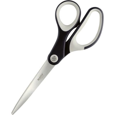 LEITZ® Titanium 5417 schaar, ergonomische handgreep, voor links-/rechtshandigen, L 205 mm, staal/kunststof met titaniumcoating, zwart