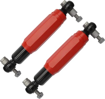 Asschokdemper Rood - Wielschokdemper Aanhanger - Stabiliteit Verbeteren - Voor Diverse Assen - 255-380 mm - Rood