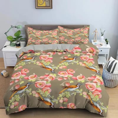 Klassieke dekbedovertreksets Bloemenblauw Goud King, Queen, Full, Twin Dubbele dekbedovertrekken Kussenslopen Beddengoed Beddengoedset 260x220cm 180x210cm 3pcs