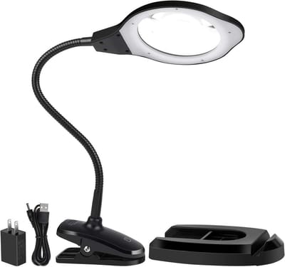 Vergrootglas lamp met 2x vergroting en LED verlichting voor hobby en lezen