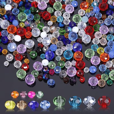 Glazen Kralenset voor Doe-Het-Zelf Sieraden - 1000 stuks in 12 Kleuren en 3 Maten