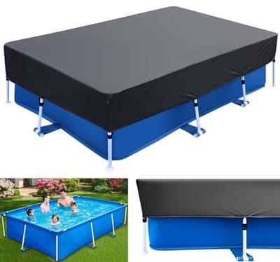 Rechthoekige zwembadafdekking 260 x 160 cm - Ideaal voor bovengrondse zwembaden en zonbescherming