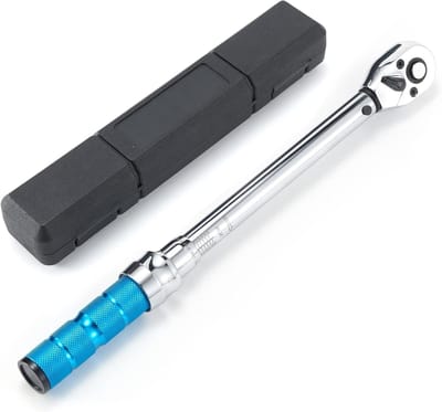 Allecto Plus - Tweezijdig instelbare Klik Momentsleutel 5-60 Nm/36-44 ft-lb voor Fietsonderhoud en Reparatiegereedschap met Opbergkoffer