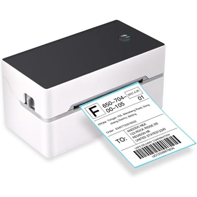 Desktop Verzendlabelprinter Hoge Snelheid USB + BT Direct Thermische Printer Labelmaker Sticker EU Plug-USB&BT