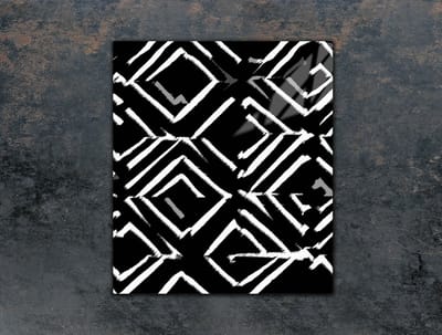 TMK ArtDeko Serie - Glazen Snijplank - 45x52 cm - Veelkleurig - Verhard Glas