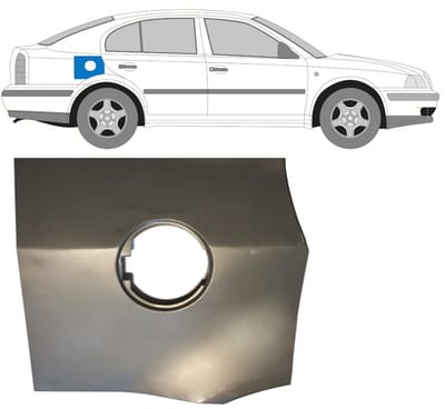 Plaatwerkdeel Benzinedopplaat voor Skoda Octavia I 1996-2010