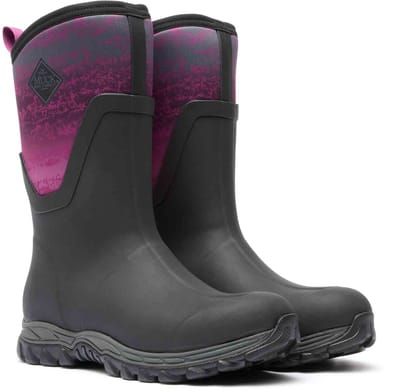 Muck Boot Arctic Sport Mid | Zwart/Magenta - Regenlaarzen - Maat 36 -