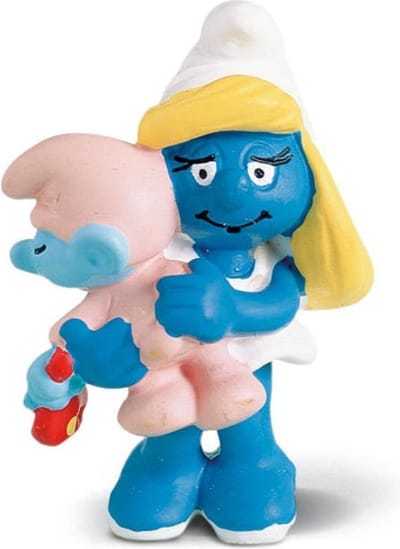Schleich smurfin met baby smurf 20192