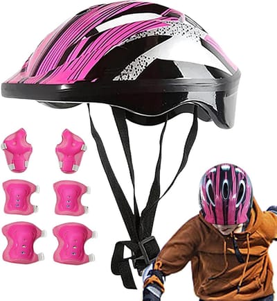 Kinder Beschermingsset - Sportset Peuters - Actief Buitenspelen - Ademend Schuim - 3-10 Jaar - Roze