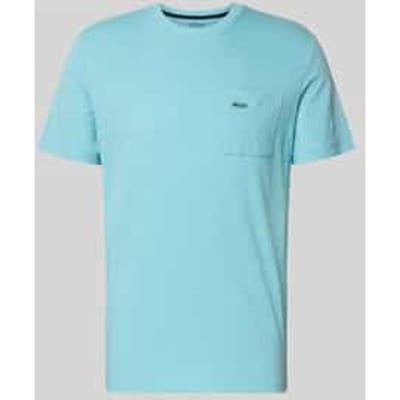 s.Oliver - male - T-shirt in vlamgarenstructuur met borstzak