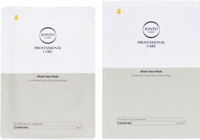 IONTO-COMED Sheet Face Mask verrijkte Caviar en Q10 Gezichtsmaskers - 3 stuks - Bio-Cellulose Tissue Masker Gezicht voor rijpere huid – Anti Aging Gezichtsverzorging - Voedt, revitaliseert en beschermt tegen vroegtijdige huidveroudering