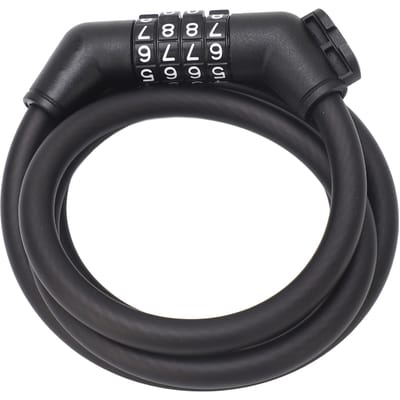 Fietsslot met kabel Anti-diefstal Wachtwoordslot Beveiligingscombinatieslot voor Mountainbike Elektrische Motorfiets Scooter black