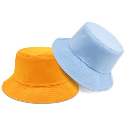 Ouder-kind Stijl Dubbelzijdig Vissershoed Veelzijdig Effen Kleur Lichte Bekkenhoed Buiten Gezichtsbeschermend Kleine Zonbescherming Hoed XS children (50~ 52CM) white