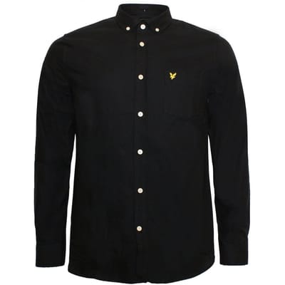 Lyle & Scott Oxford Heren Olive Groene Overhemd