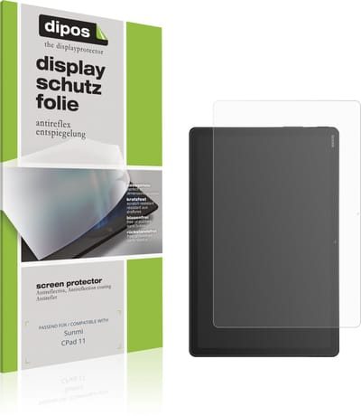 dipos – 2x Matte Beschermfolie geschikt voor Sunmi CPad 11 | Krasbestendige & antireflecterende Screenprotector Ultra-Thin
