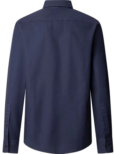 Hackett Ess Gmt Dyed Oxford Overhemd Met Lange Mouwen Blauw L Man