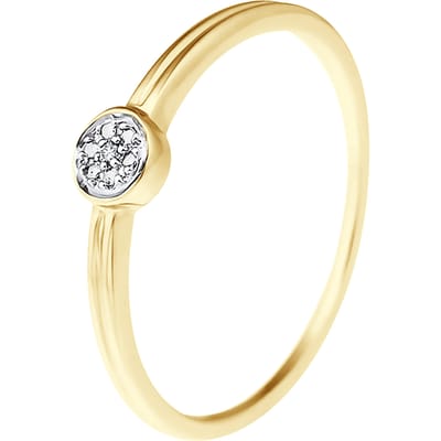 Solitaire Diamonds 0.040 Cts Yellow Gold