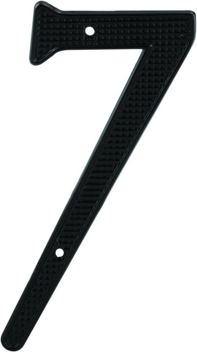 Huisnummer Set van 5 - Donkergrijs Metalen Nummerbordjes - Hoogte 10 cm