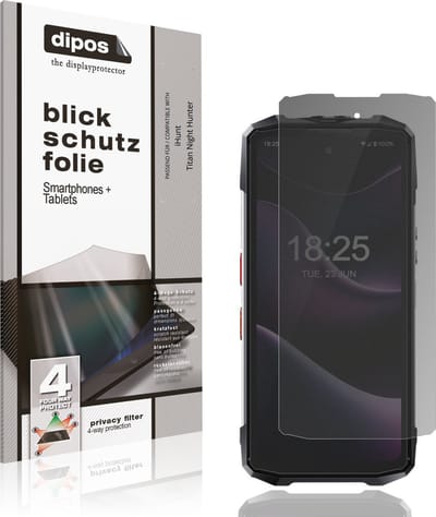 dipos – Matte Privacy Screenprotector geschikt voor iHunt Titan Night Hunter | Anti-Spy Beschermfolie