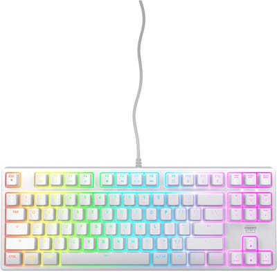 CHERRY K4V2 TKL toetsenbord Gamen USB QWERTY Amerikaans Engels Wit