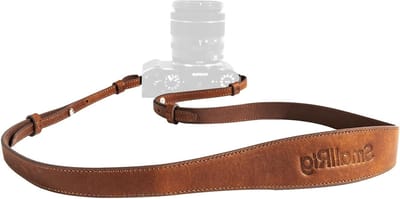 Verstelbare Schouderriem voor DSLR Camera, Ergonomisch Ontwerp, Maximaal 10kg, Ideaal voor Vloggen en Reizen, 100-110cm (Bruin)