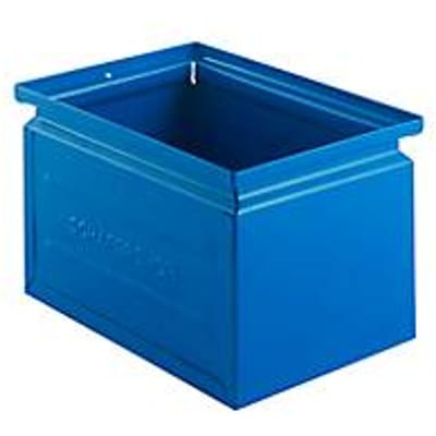 Schäfer Shop Select stapelbak, 3,5 l, 8 kg, L 210 x B 147 x H 130 mm, staal, RAL 5015 (hemelsblauw)