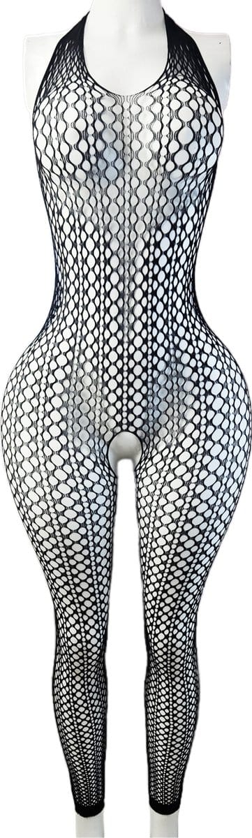 BamBella ® - Panty pak -Onesize - body suit - Dames - Onesize - Erotische jumpsuit van kant lingerie zwart
