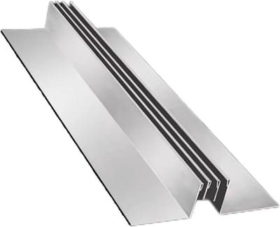 Lineaire afvoerset - Afvoergoot RVS - Wateroverlast voorkomen - Smalle roosters - 100 cm - Zilver