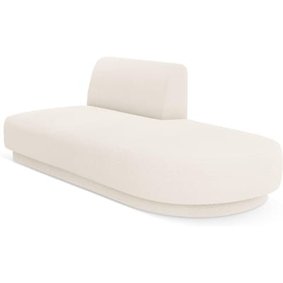 2-zits modulair zitelement Miley open rechterkant bouclé | Micadoni Limited Edition
