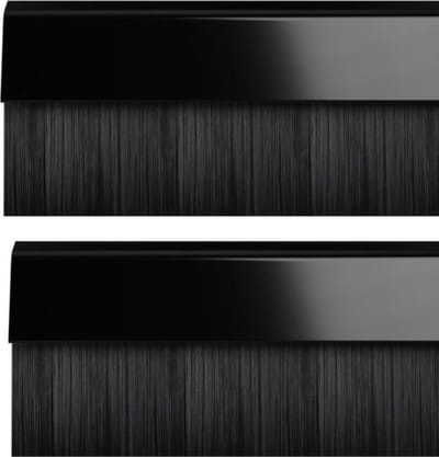 BDS clip onder de deur borstel diepgang afdichting zwart 914 mm set van 2 stuks - Stormguard 02 am0010914bl