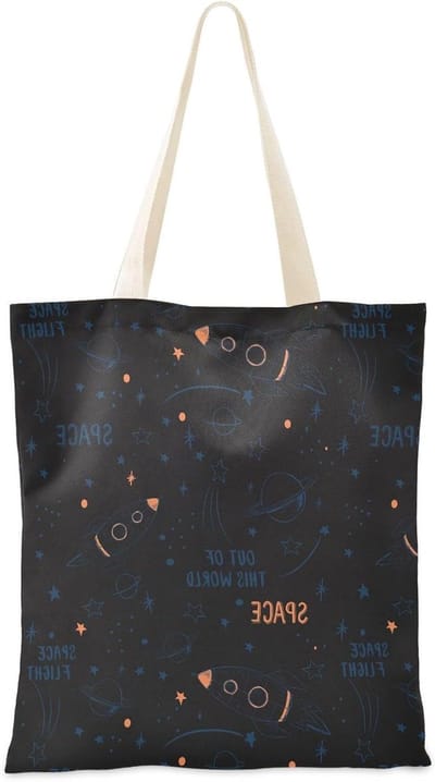 Canvas Tas - Draagtas Schoudertas - Dagelijkse Boodschappen - Milieuvriendelijk Herbruikbaar - 38 x 41.5 cm - Multicolor
