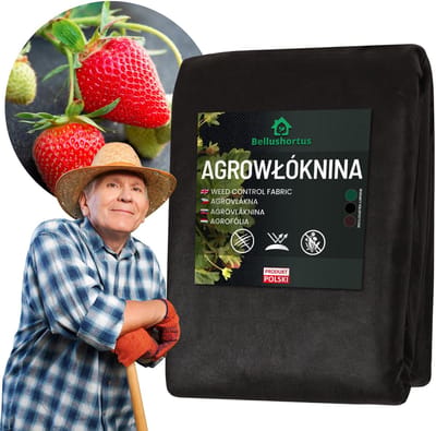 Onkruidvlies Tuinvlies Tegen Onkruid Zwart | Agrotextiel, Tuinvlies 1,6m 50g met UV-bescherming EU kwaliteit / 10 m | Hoge UV-Stabilisatie | Niet-geweven Stof Zwart | Niet-geweven Stof Opritdrainagedoek | Onkruidfolie mulchvlies Zwart