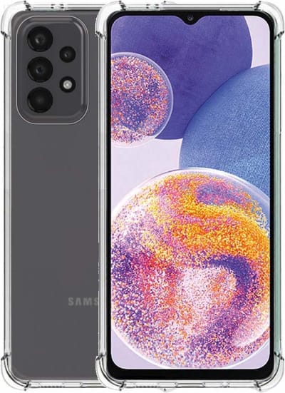 Smartphonica TPU Hardcase hoesje voor Samsung Galaxy A23 shockproof transparant geschikt voor Samsung Galaxy A23