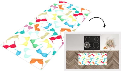 Keukenloper - Loper keuken - Bh - Regenboog - Vrouwen - Patroon - 120x50 cm - Keukenloper vinyl
