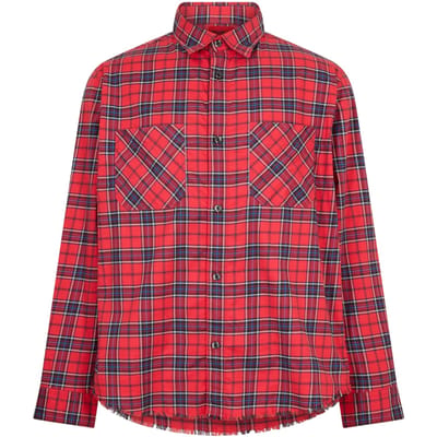 Hugo Heren Geruite Oxford Shirt (Roze)