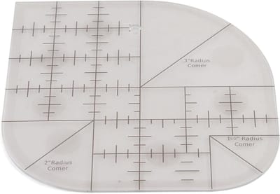 Acryl Naai Liniaal met Gebogen Hoek, Ideaal voor Patchwork en Naai Templates, Naaigereedschap voor Precisie en Creativiteit